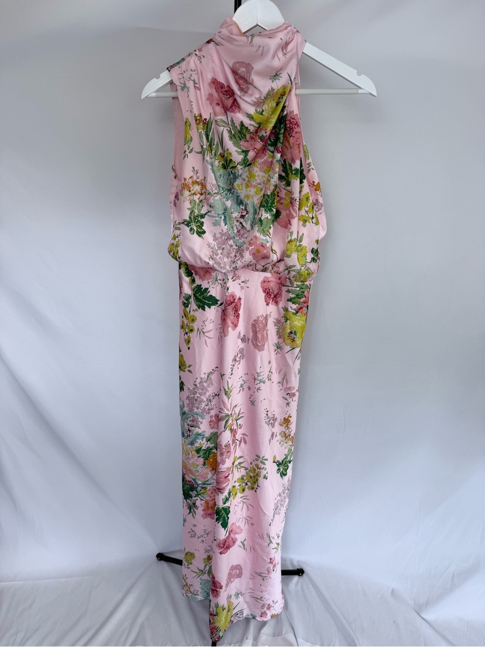 Petal & Pup Pink Floral Halter Maxi Dress